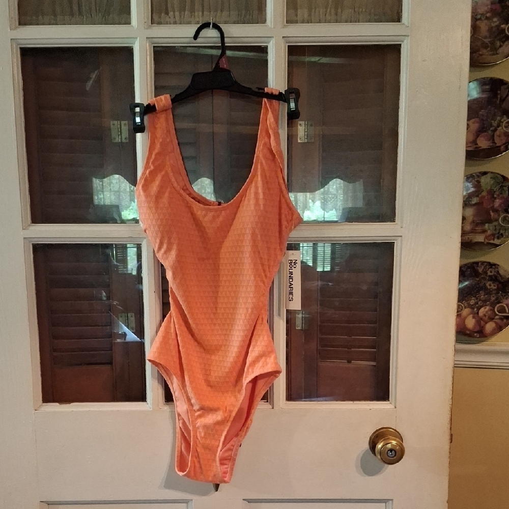 No Boundaries Orange One Piece Swimsuit